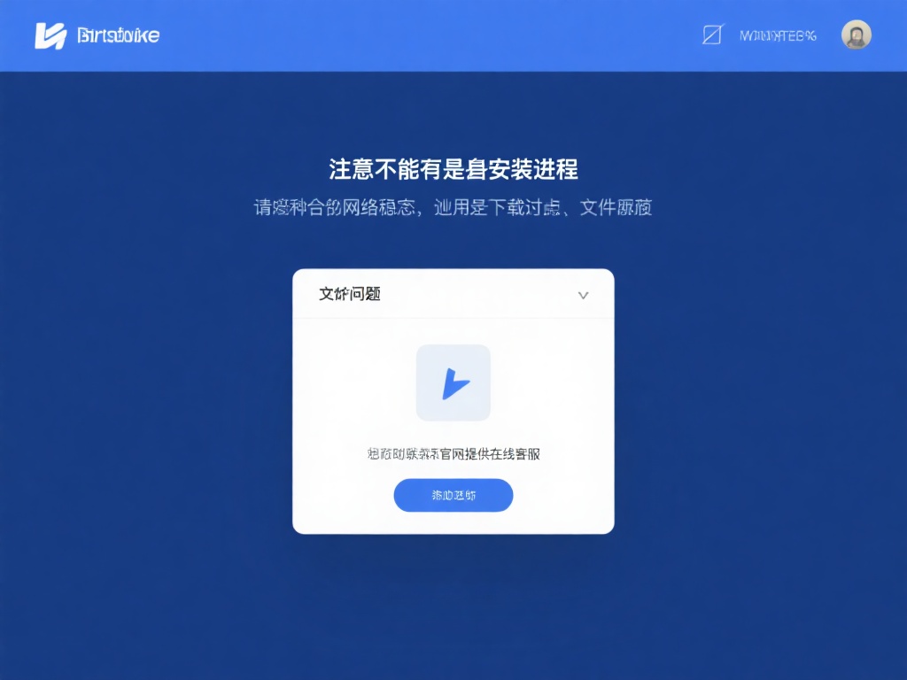 值得注意的是，安装过程中请保持网络稳定，以免下载中